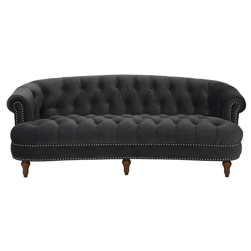 Rita Tufted 85" Sofa Nailhead Trim joss and main upholstered furniture blowout sale