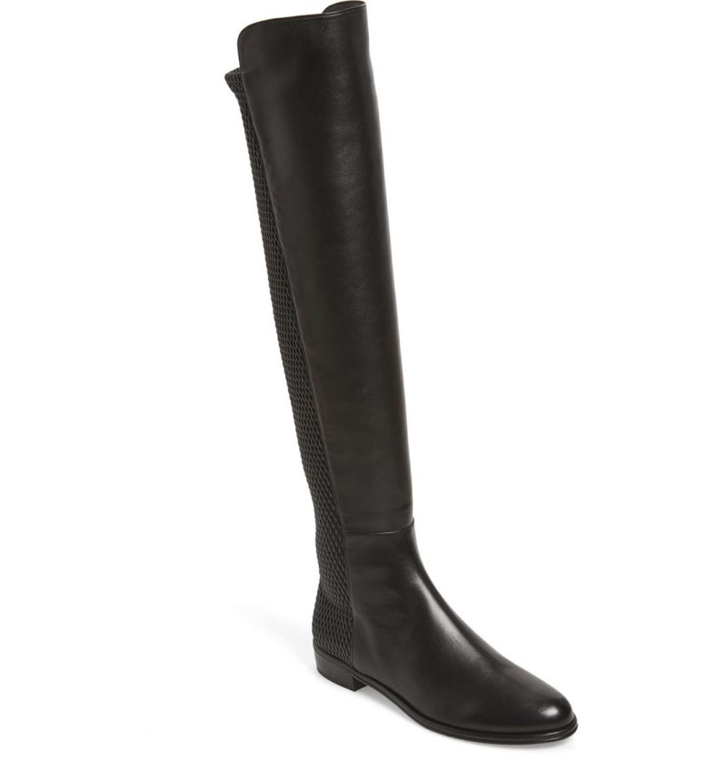 STUART WEITZMAN Alljenn Over the Knee Boot Black Nappa riding boots fall 2017