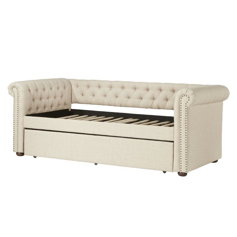 Sarah 97'' Tufted Daybed joss and main upholstered furniture blowout sale