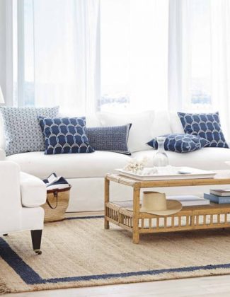 Serena and Lily Jamieson Sofa - Skirted upholstery sale