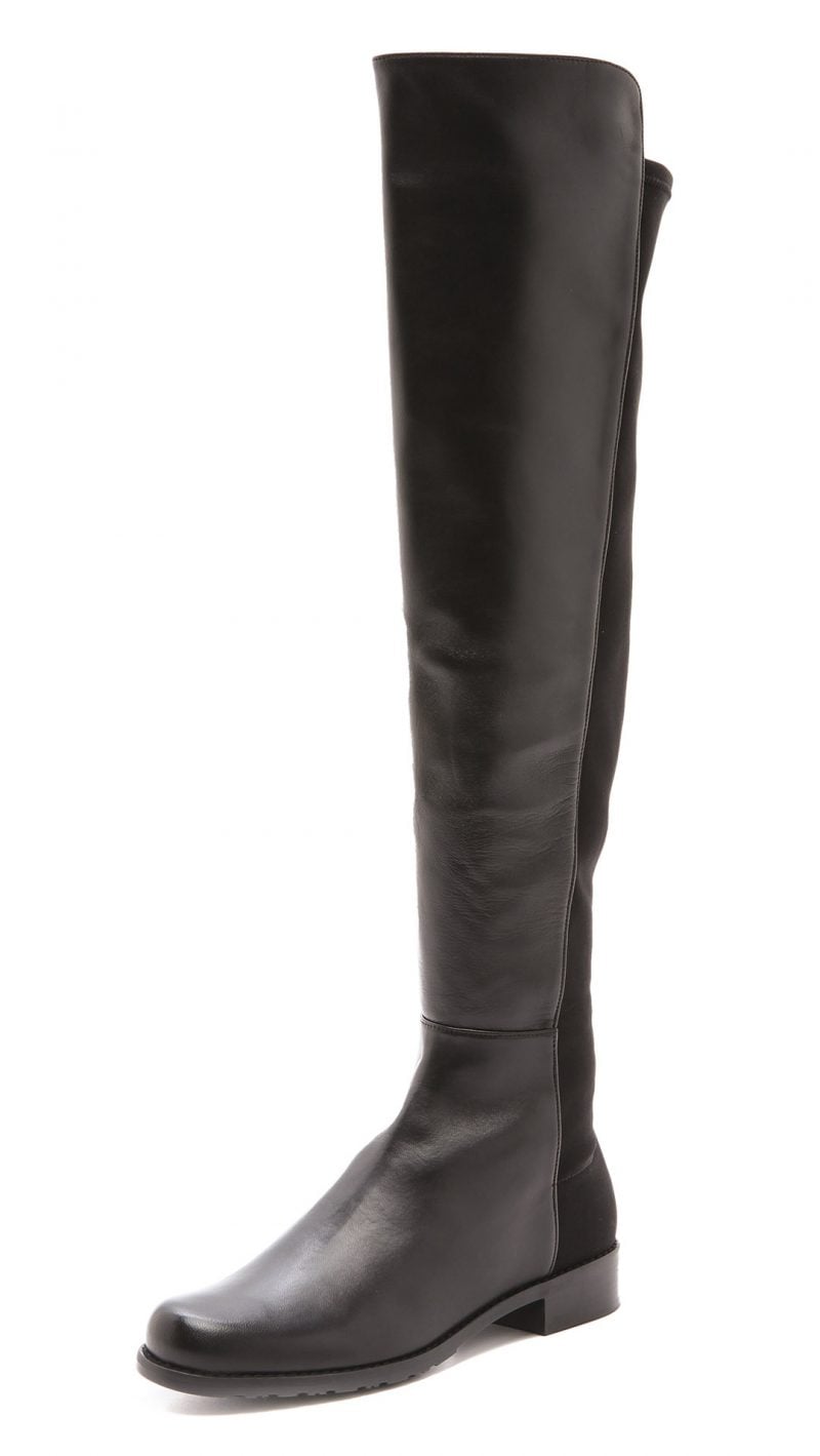 Stuart Weitzman 5050 Flat Boots Black shopbop event of the season sale