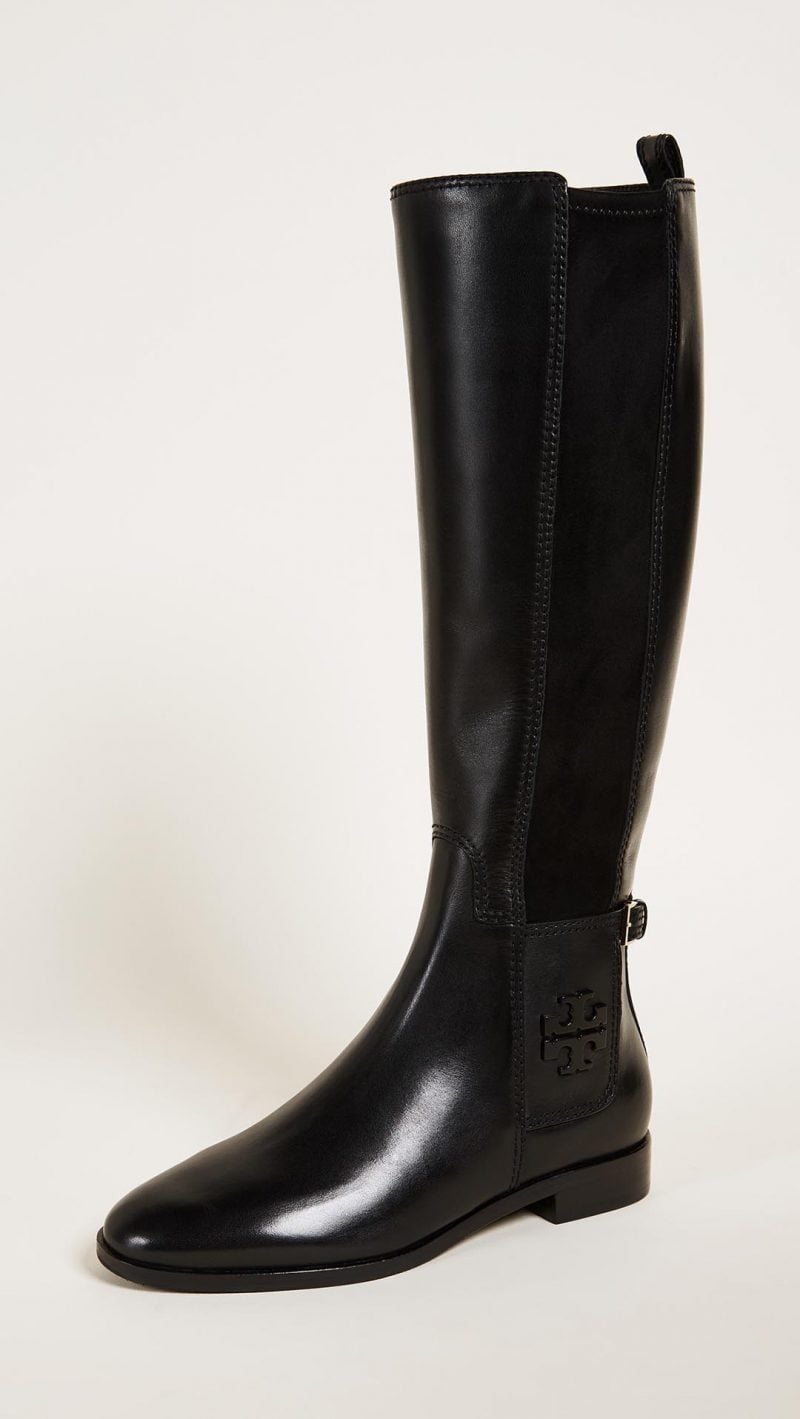 Tory Burch Wyatt Boots Black riding boots fall 2017