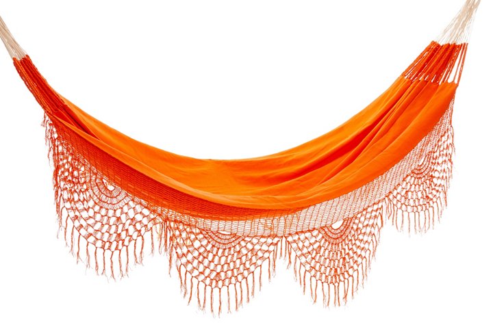 WAYUU HAMMOCKS FOR ONE KINGS LANE Macondo Hammock, Orange one kings lane summer clearance sale