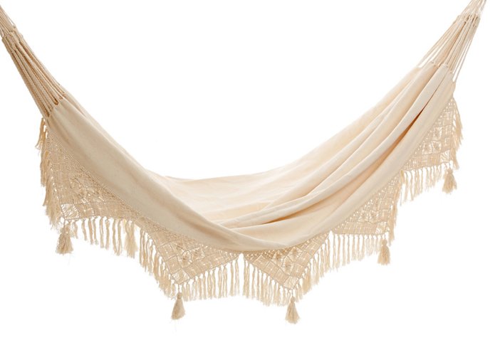 WAYUU HAMMOCKS FOR ONE KINGS LANE Santander Hammock, Off-White one kings lane summer clearance sale