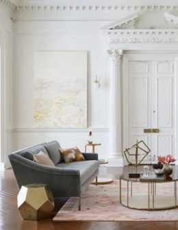West Elm Gavin Sofa (83") Velvet Gray Velvet Indigo clearance sale