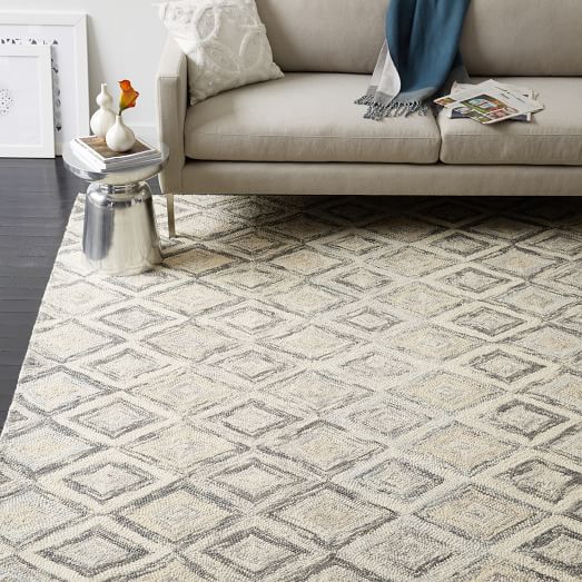West Elm Prism Wool Rug - Slate west elm clearance sale