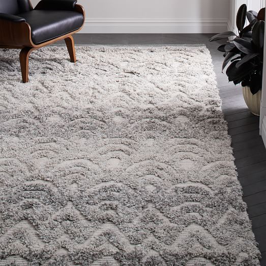 West Elm Seville Rug Platinum west elm clearance sale