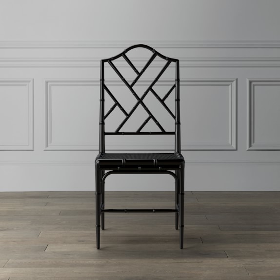 Williams Sonoma Home Chippendale Dining Side Chair Black White williams sonoma home dining furniture sale