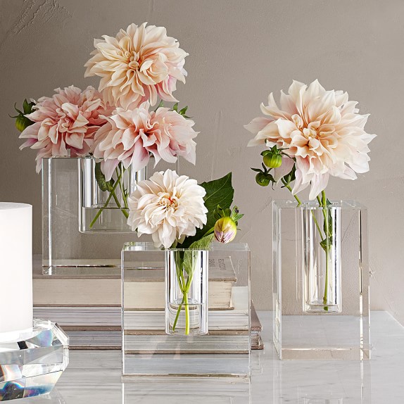 Williams Sonoma Home Crystal Block Vase buy more save more sale