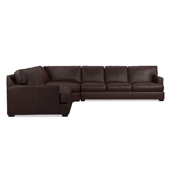 Williams Sonoma Home Jackson Leather Customizable Sectional Sofa williams sonoma home buy more save more sale