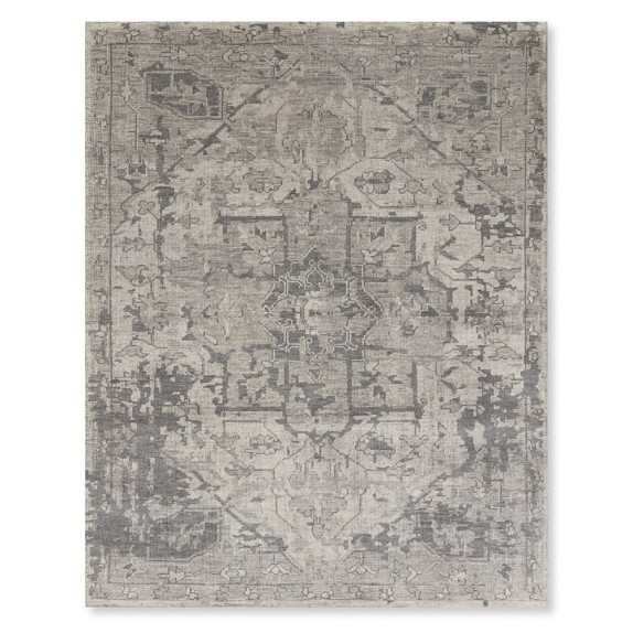 Williams Sonoma Home Mystic Medallion Hand Knotted Rug, Gray buy more save more sale