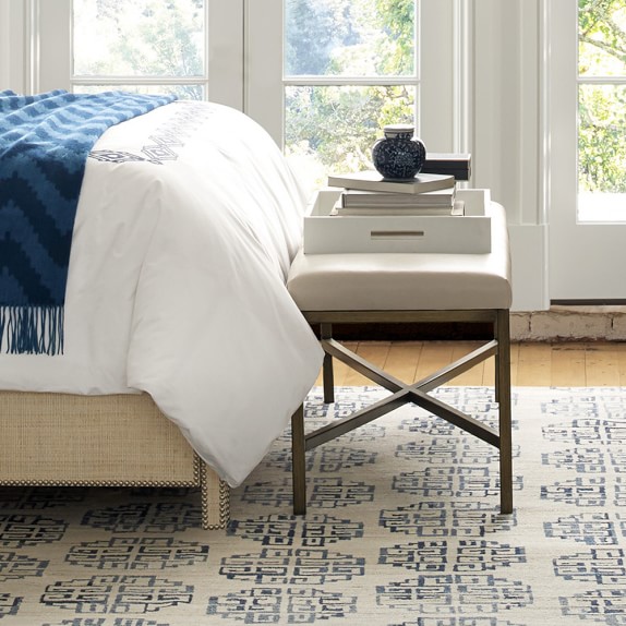 Williams Sonoma Home Zeba Hand Knotted Rug, Blue williams sonoma home buy more save more sale
