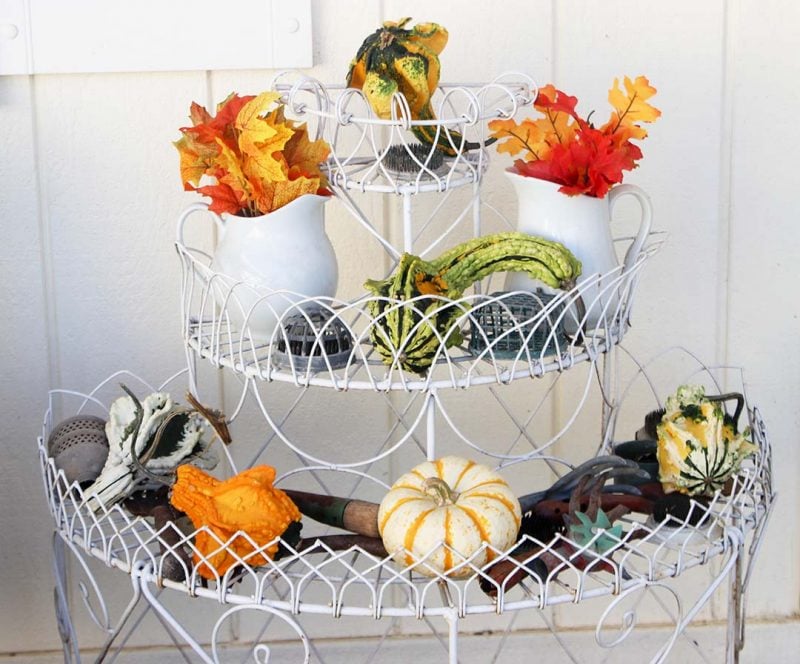 candace rose anderson pumpkins leaves fall porch home decor candieanderson blog