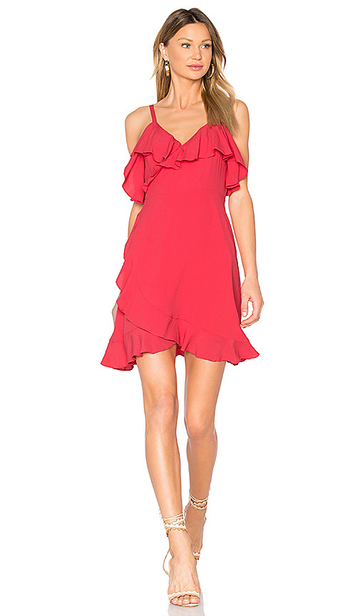cupcakes and cashmere MORENA DRESS Hot Coral wrap dresses fall wedding guests