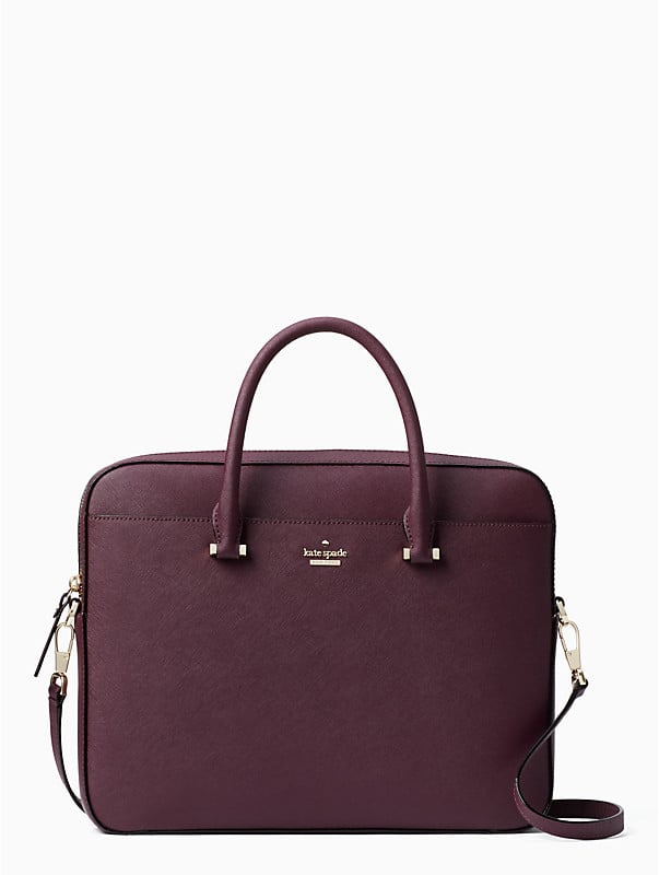 kate spade 13" saffiano laptop bag deep plum laptop cases fall 2017 women