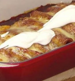 Watch Food Network “The Great Food Truck Race” host Tyler Florence make cheesy chicken enchiladas on the Tuesday, September 12, 2017 episode of the Today show.