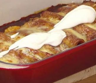 Watch Food Network “The Great Food Truck Race” host Tyler Florence make cheesy chicken enchiladas on the Tuesday, September 12, 2017 episode of the Today show.