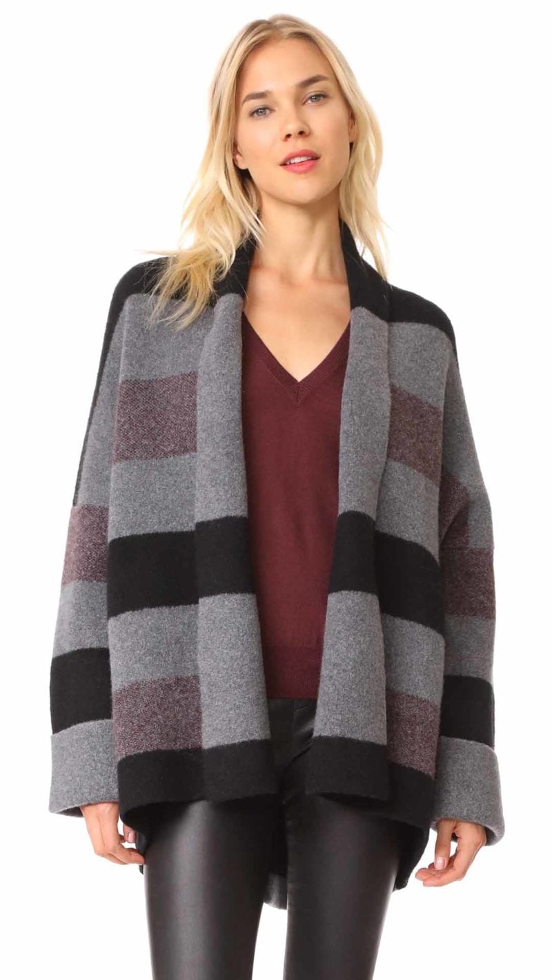 360 SWEATER Paula Cardigan Multi Stripe chunky cardigans fall winter 