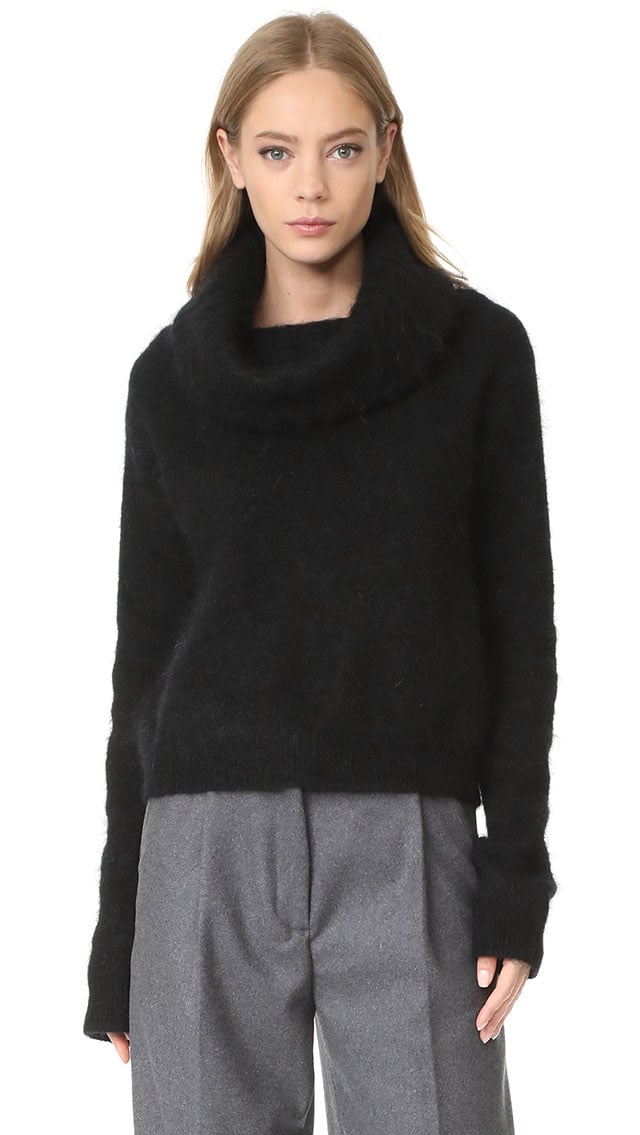 Acne Studios Raze Mohair Sweater Black cowl neck sweaters 