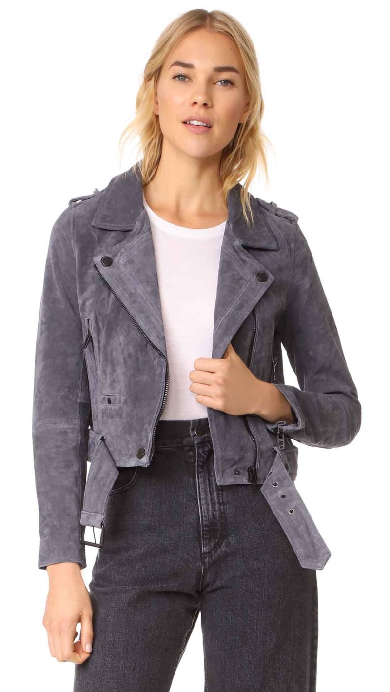 Blank Denim Stargazer Suede Moto Jacket Stargazer suede moto jackets fall 2017