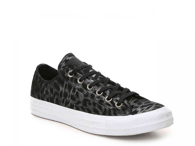 CONVERSE CHUCK TAYLOR ALL STAR SHIMMER SNEAKER - WOMEN'S Black Leopard Print sneakers fall 2017