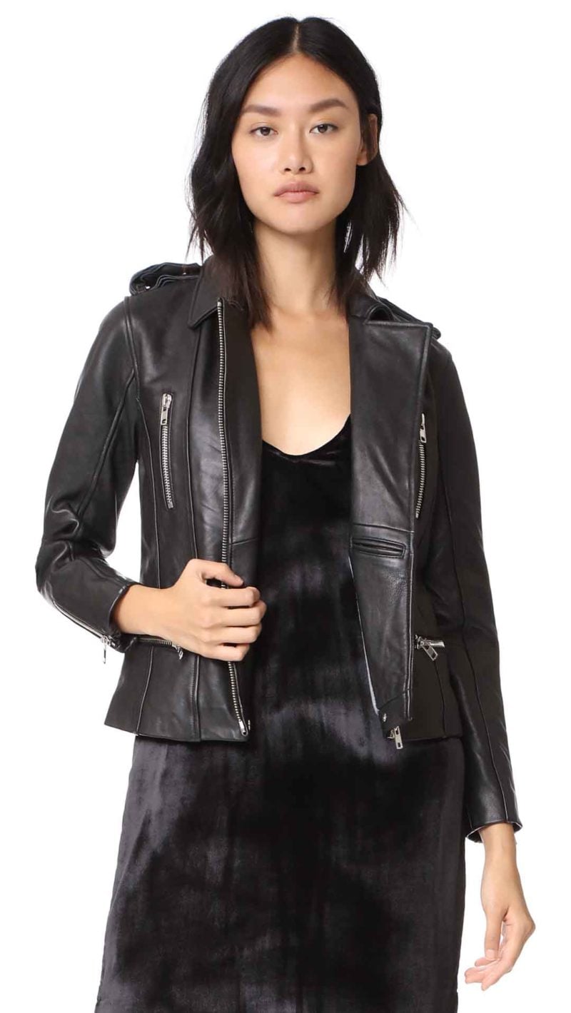 Chaser Classic Moto Jacket Black leather moto jacket fall 2017