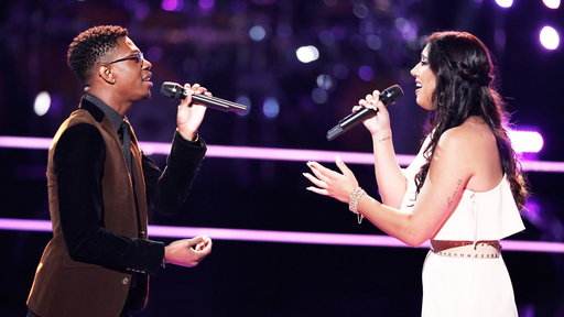  Watch The Voice Season 13 Episode 8 The Battles Premiere Night Two Videos: Tuesday, October 17, 2017. Brandon Showell vs. Hannah Mrozak of Team Adam Levine. See Brandon Showell and Hannah Mrozak battle it out with their rendition of Major Lazer Ft. Justin Bieber and MØ's "Cold Water." This was such a beautiful performance! Hannah won this round, and sadly Brandon was eliminated. Best of luck to them both!
