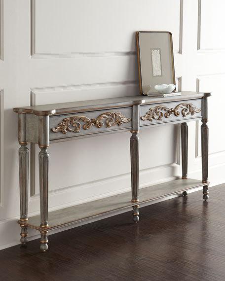 Hooker Furniture Delfina Console Gray Blue Champagne horchow holiday entertaining sale