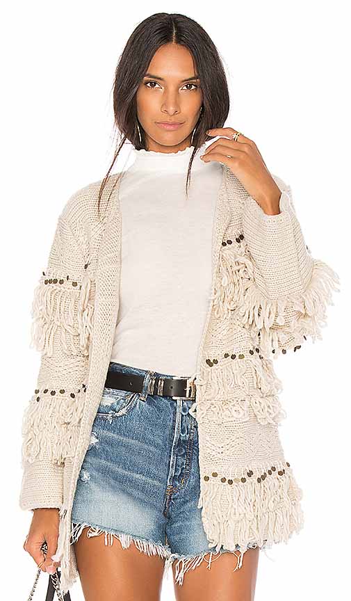 Jen's Pirate Booty MOROCCAN SHAG JACKET Oatmeal chunky cardigans fall winter 2018