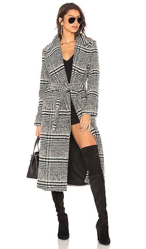 Lovers + Friends X REVOLVE SABRA COAT Black Check plaid coats fall 2017 winter 2018