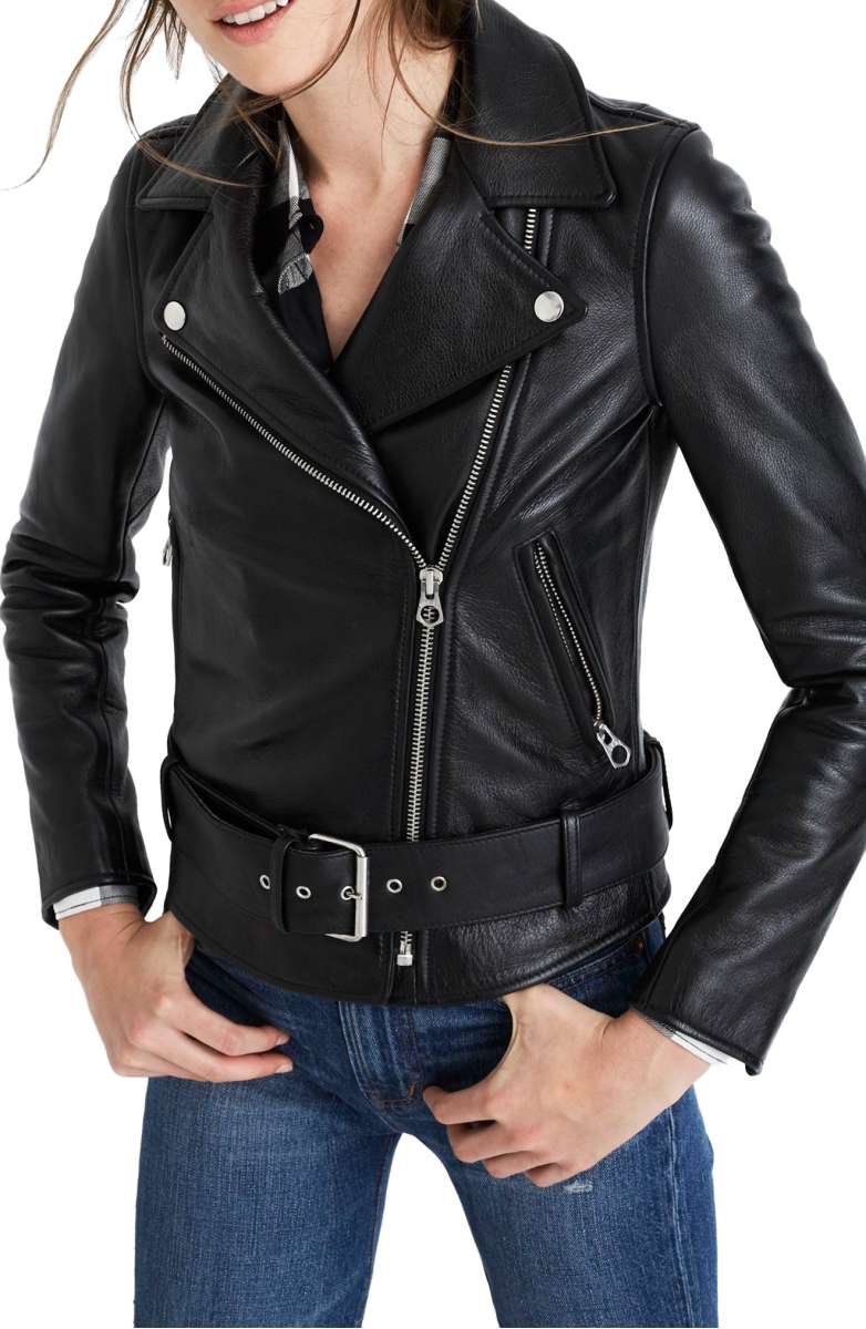 MADEWELL Ultimate Leather Jacket True Black leather moto jackets fall 2017