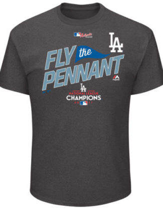 Majestic Los Angeles Dodgers Charcoal 2017 National League Champions Locker Room T-Shirt nlcs champions los angeles dodgers shirts world series