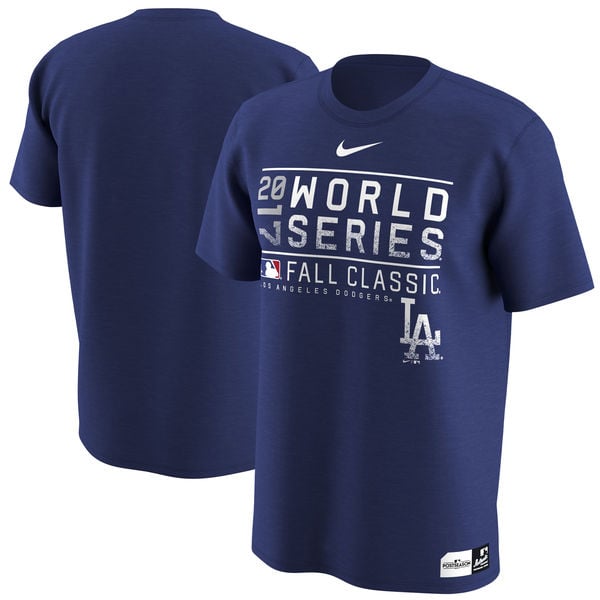 Nike Los Angeles Dodgers Royal 2017 World Series Bound Authentic Collection Legend Performance T-Shirt World Series Fall Classic nlcs los angeles dodgers world series