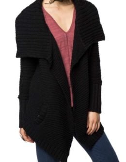 O'Neill Ulla Cardigan Black chunky cardigans fall 2017 winter 2018