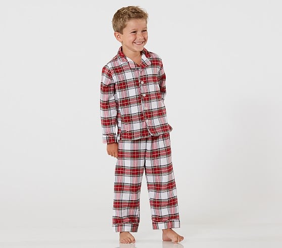 Pottery Barn Kids Morgan Plaid Flannel Pajama boys christmas