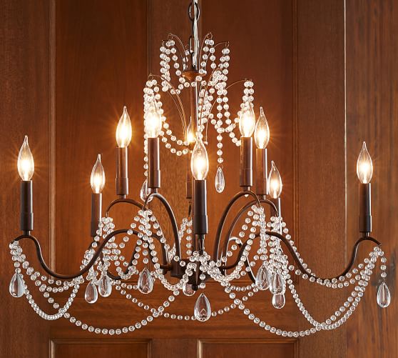 Pottery Barn MARLIE CHANDELIER crystal pottery barn flash sale