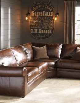 Pottery Barn PEARCE LEATHER 3-PIECE SECTIONAL WITH WEDGE friends and family sale