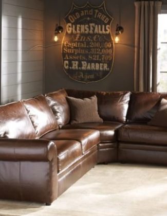 Pottery Barn PEARCE LEATHER 3-PIECE SECTIONAL WITH WEDGE friends and family sale