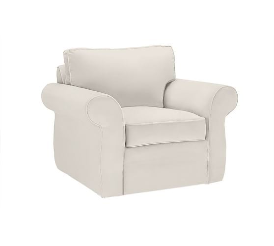 Pottery Barn PEARCE SLIPCOVERED ARMCHAIR pottery barn pearce upholstered furniture sale