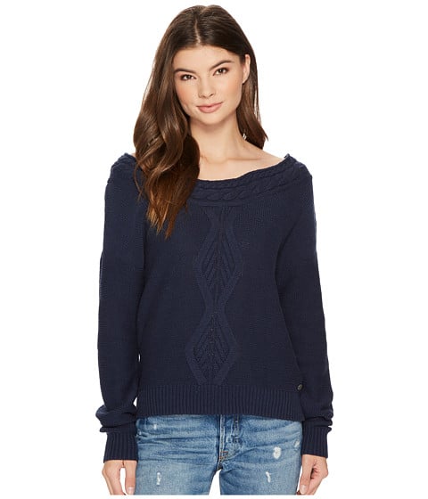 Roxy Choose To Shine Sweater Dress Blues cable knit sweaters under 100 dollars