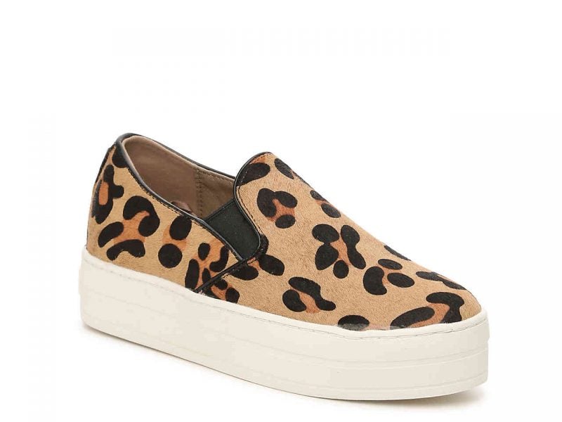 SKECHERS STREET UPLIFT WILD THANG FLATFORM SNEAKER Tan Leopard Print Sneakers fall 2017