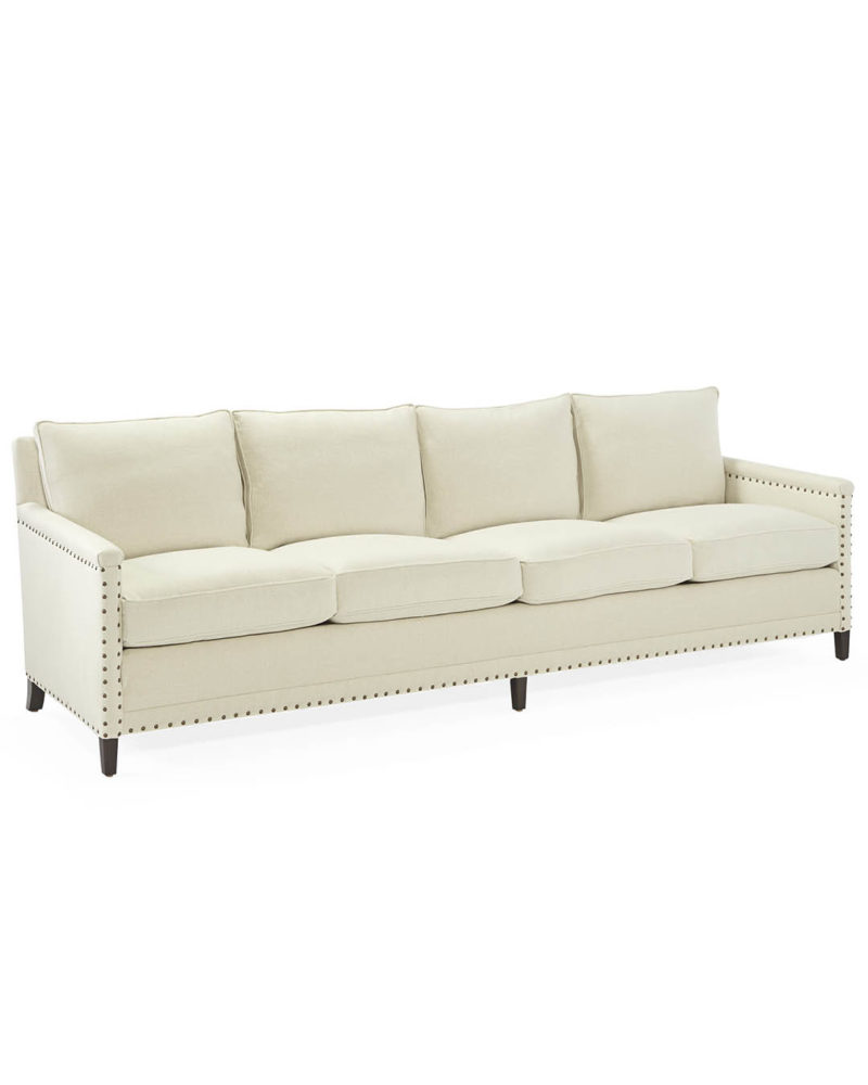 Serena and Lily Spruce Street 4-Seat Sofa with Nailheads serena and lily friends and family sale