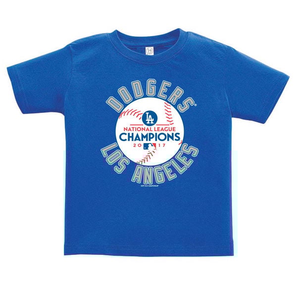 Soft as a Grape Los Angeles Dodgers Toddler Royal 2017 National League Champions T-Shirt nlcs champions los angeles shirts 