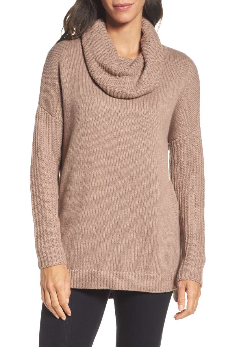 Ugg Cowl Neck Tunic Sweater Dusk Heather cowl neck sweaters fall 2017