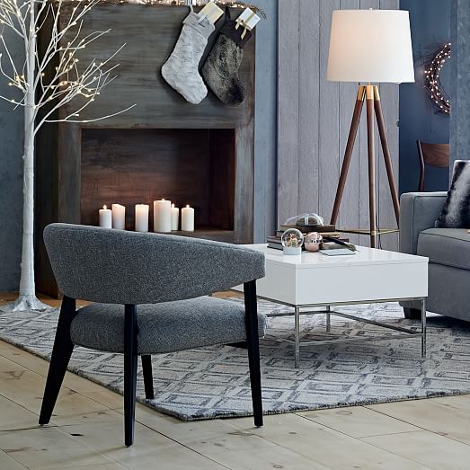 West Elm Lacquer Storage Coffee Table White west elm warehouse sale