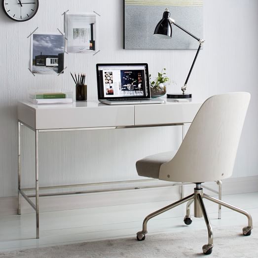 West Elm Lacquer Storage Desk long weekend sale