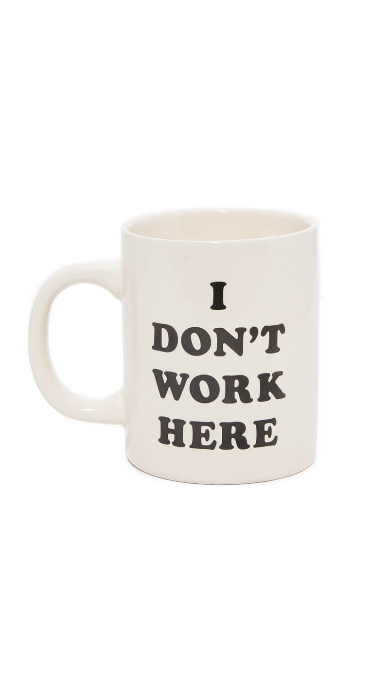 ban.do I Don't Work Here Ceramic Mug shopbop fall sale