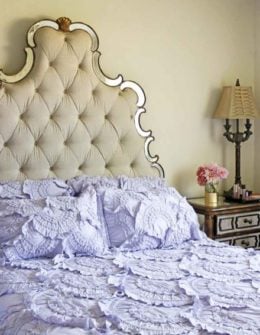 glam bedroom lifestyle blogger candace rose anderson blog anthropologie hooker furniture bed sanctuary bristol bed horchow bed and bath sale