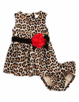kate spade new york leopard print sleeveless dress (Baby Girls) thanksgiving dresses for baby girls