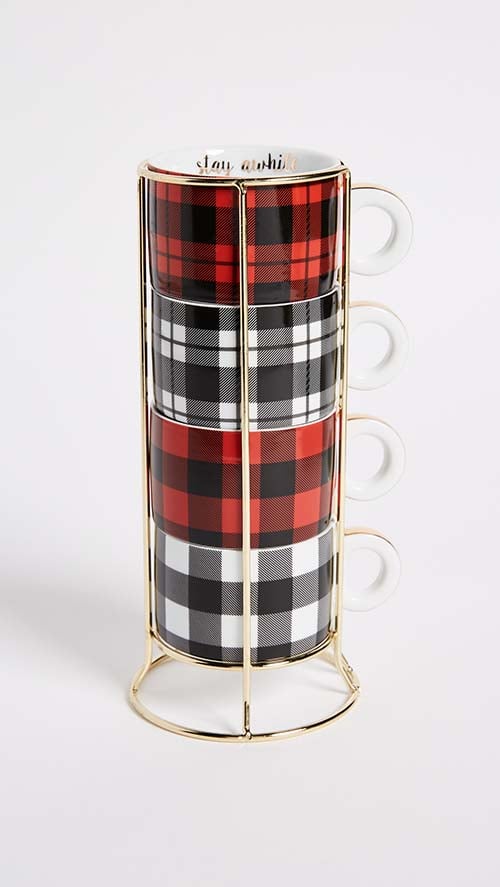 8 Oak Lane Buffalo Check Mug Tower shopbop buy more save more sale